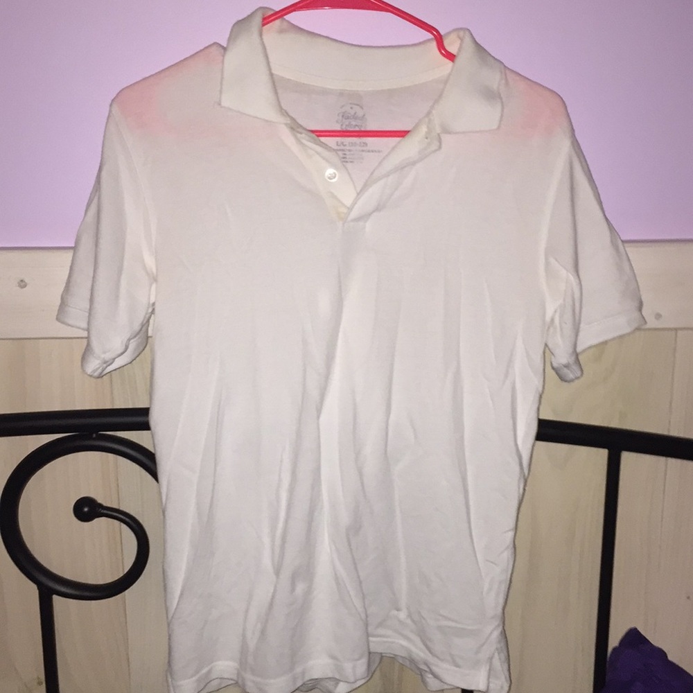 1 white & 1 black collared T-shirt